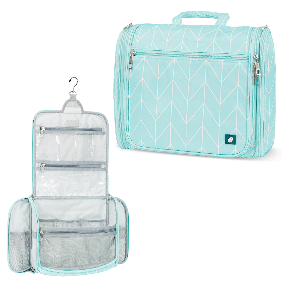 Travel Toiletry Bag Organizer Large Water-Resistant Hanging Cosmetic Case Men Women