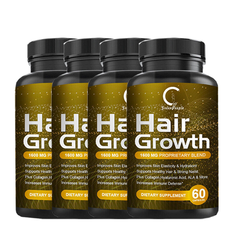 Hair Growth Vitamins with Biotin & DHT Blocker for Women & Men - Natural Hair Support