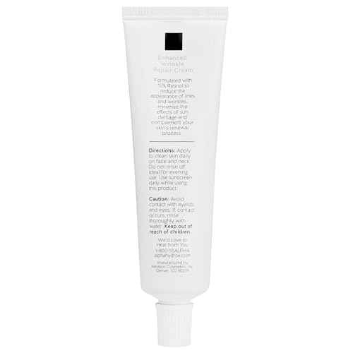 Alpha Skin Care Enhanced Wrinkle Repair Cream, Anti-Aging Formula, 0.15% Retinol with Vitamins A, C & E, Reduces Lines & Wrinkles, For All Skin Types, 1.05 oz, White, 3 Pack