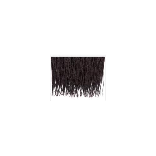 6 Packs/Lot 22 Strands/Pack Medium Box Braids Crochet Hair 30 Inch 1cm in Diameter 3X Synthetic Braiding Hair Extensions (24 Inch, T1B/33)