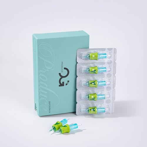 Tattoo Cartridge Needles 20Pcs Round Liner Bugpin Disposable Tattoo Needle Cartridges for Rotary Tattoo Machine Pen Gun 1003RL