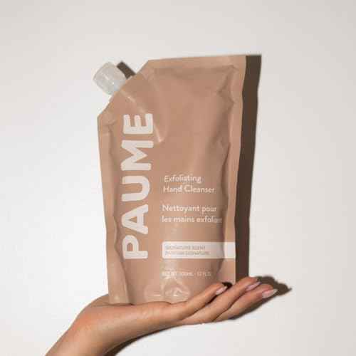 PAUME Exfoliating Hand Cleanser, Silicon Free, Paraben Free, Vegan, Exfoliating Soap with Essential Oils, Hydrating Hand Soap for Gentle Cleanse (17 Fl Oz)
