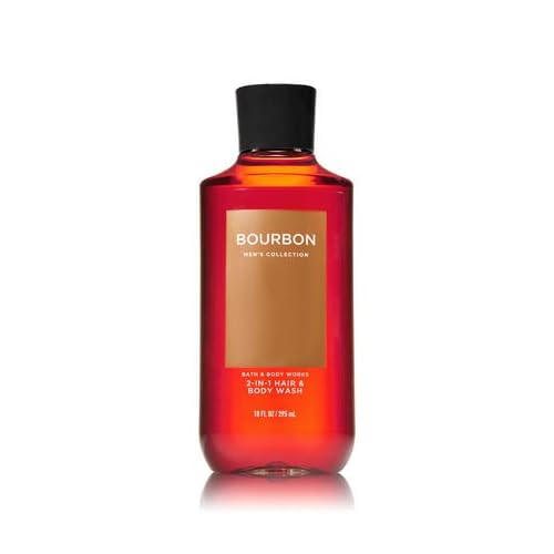 Bath & Body Works - Bourbon - Deodorizing Body Spray and 2 in 1 Hair and Body Wash - Gift Set