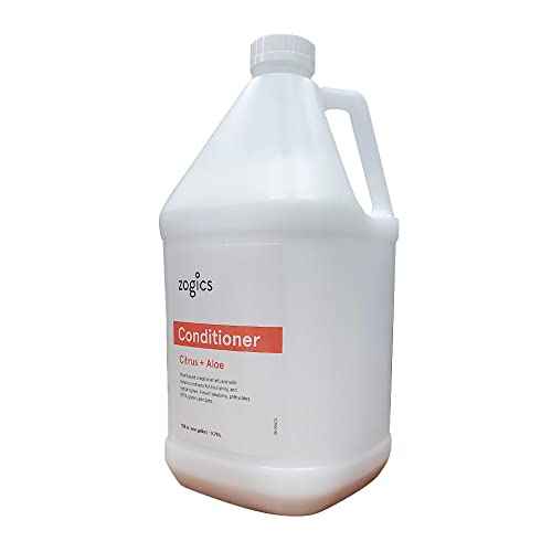 Zogics Conditioner, Citrus + Aloe Scented Conditioner (1 Gallon Refill)