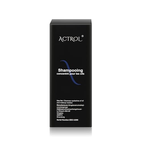 ACTROL Eyelash Cleanser Concentrate 200ml Unscented Professional Lash Shampoo Foaming Cleanser Lash Wash Concentrate for Extensions Lashes with Salon Home Care-Makes 40 Bottles