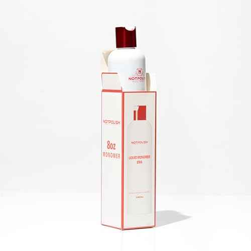 Notpolish Liquid Monomer for Acrylic Nails ? Professional Monomer Acrylic Nail Liquid, Low Odor, No MMA ? No Discoloration, EMA-Based Formula ? Manicure and Pedicure Supplies, Made in USA, 8 oz