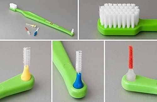 Paro S39 Toothbrush | Extra Sensitive Toothbrush with Soft Bristles | Exchangeable Inter Space F | 5 Rows, 39 Tuft (6 Pack Multi Color)