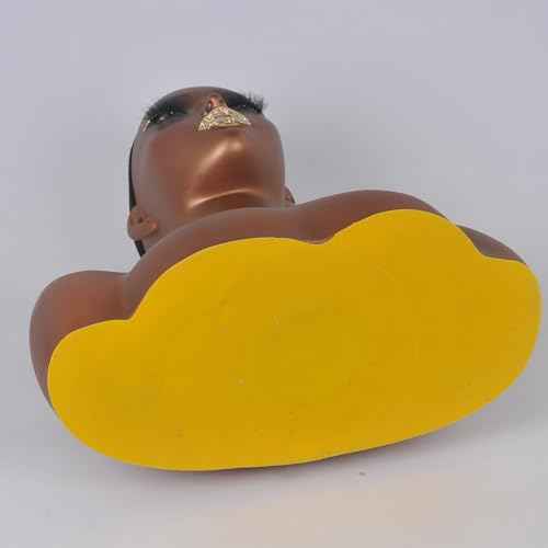 Mannequins Realistic Female Mannequin Head with Shoulder Display Manikin Head Bust for Wigs,Makeup,Beauty Accessories