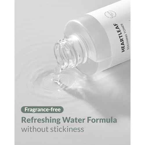 Heartleaf Soothing Moisture Toner - Low pH, 80% Heartleaf Extract, Enriched with Houttuynia Cordata & Green Tea, Clinically Tested, No Irritation - Ideal for Sensitive Skin, 6.76 f l. oz