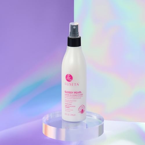 Luseta Glossy Pearl Leave in Conditioner Moisturize and Hydrate Hair Add Shine Repair Damaged Hair Reducing Dryness Sulfate Free for Women and Men 8.5oz