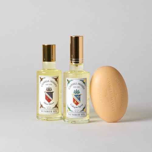 Caswell-Massey Number Six Gold Cap Cologne, Men¡¯s Cologne with Sophisticated Top Notes of Bergamot, Rosemary & White Narcissus with a Premium Lavender Base, 3 Fl Oz