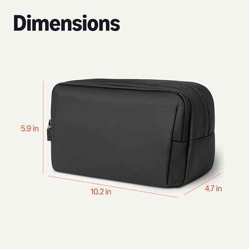 Amazon Essentials Large Travel comsmetic Bag Shaving Bag Dopp Kit black