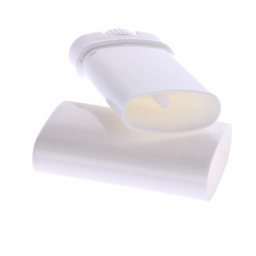 Minsily 20 PCS 15ml White Empty Plastic Oval Deodorant Container Oval Lip Balm Tubes Lipstick Tube 0.5 Oz Deodorant Containers Oval Twist-Up Tubes BPA-Free for DIY Homemade Crayon Chapstick Holder