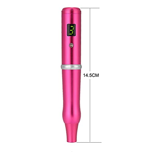 Permanent Makeup Pen Eyebrow Pen Tattoo Rotary Machine 10PCS Needles For Eyebrows,Eyeliners, Lips And Small-Tattoo(Rose red) AP657R