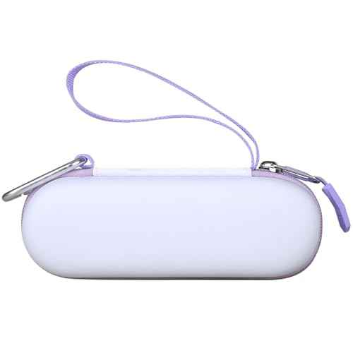 Tourmate Hard Storage Case for Philips Beauty Shaver,Travel Case for Lady Electric Shaver Series 6000 (Only Case) (PU, White + Purple)