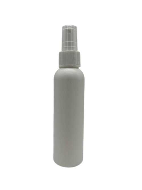 Natural Farms 4 oz White Cosmo Plastic Bottles - 12 Pack Empty Bottle Refillable - BPA Free - Essential Oils - Aromatherapy | White Ribbed Fine Mist Pump Spray Caps- Made in the USA