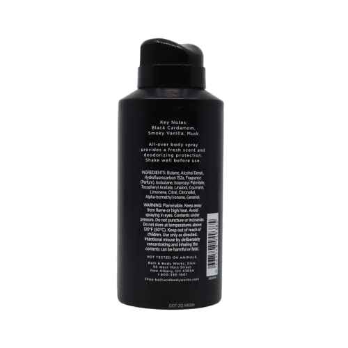Bath & Body Works Noir Men's Deodorizing Body Spray, 3.7 Oz