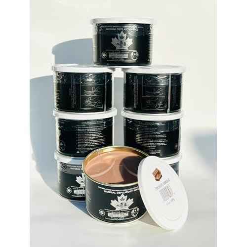 Natural Chocolate Soft Wax for Sensitive Skin in 14 oz. - 8 cans