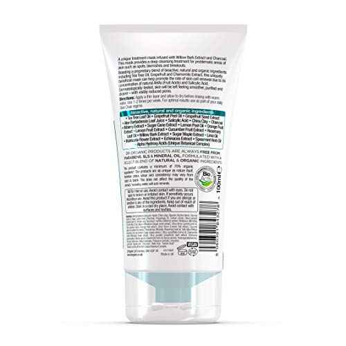 Dr Organic Skin Clear Deep Pore Charcoal Face Mask 100ml