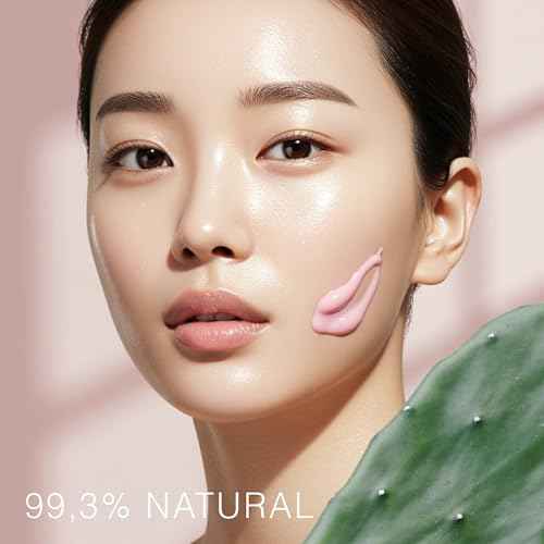 STARSKIN Orglamic Pink Cactus Pudding, Hydrating & Nourishing Cream for all Skin Types, 99.3% Natural with Prickly Pear Cactus Seed Oil & Hyaluronic Acid, Luxurious Glow Moisturizer, K-Beauty - 50ml