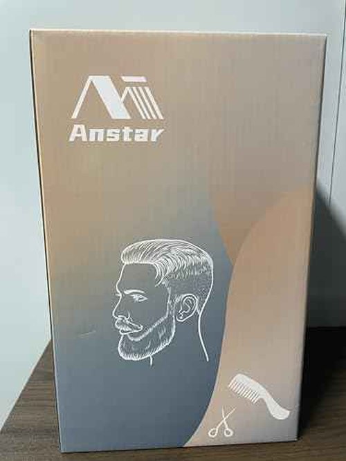 Male Mannequin Head with 100% Human Hair Barber Mannequin Head Hairdresser Training Doll Manikin Head for Men Hair Styling and Practice