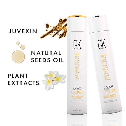 GK HAIR Color Protection Moisturizing Shampoo and Conditioner with Argan Hair Oil Combo free from Paraben and Sulfae for Damaged Frizzy Oily and Dry Hairs
