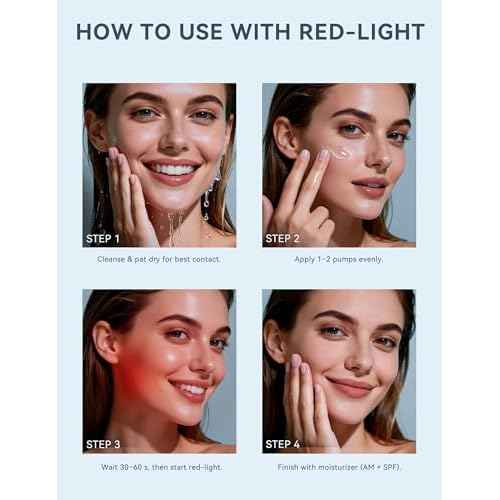 Red Light Therapy Activation Serum for Face ? Activation & Hydration Booster for LED Mask, Microcurrent & Facial Devices ? Hyaluronic Acid, Green Tea, Niacinamide, Centella & Aloe ? 1.01 fl.oz
