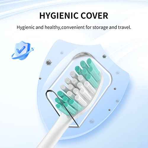 Replacement Toothbrush Heads Compatible with Aquasonic Vibe Series - 8 Pack Electric Brush Heads Compatible with Aqua Sonic Black Series/Black Series Pro/Duo PRO Series (White)
