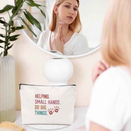Occupational Therapist Gifts Makeup Bag Positive Occupational Therapy Appreciation Gifts Cosmetic Bag for Women Coworker Friend Nurse Practitioner Assistant Physical Therapy Girls Birthday Christmas