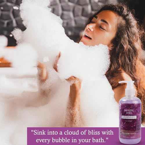 Luxury Spa Gifts for Women ? 8 Pc Lavender Scented Bath & Body Set w/ Bubble Bath, Lotion & More ? Luxury Self Care Kit for Wife, Mom, Best Friend, Girlfriend, Christmas & Anniversary Gift by Draizee