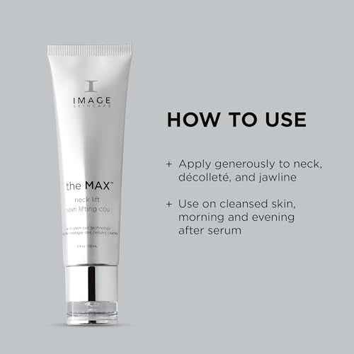 IMAGE Skincare, the MAX Neck Lift, Firming Cream to Uplift the Appearance of Sagging Skin, Improve Appearance of Fine Lines, 2 fl oz