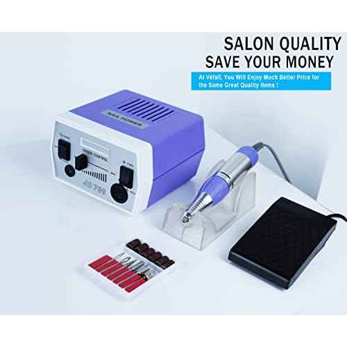 V?fa?? Upgraded Nail Drill Electric Nail File, JD700 Nail Drills for Acrylic Nails Professional 30000RPM Manicure Tools Acrylic Nail Drill for Nail Dip Kit Acrylic Powder Poly Nail Gel B-01