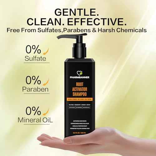 Root Activator Shampoo for Men and Women ? Rosemary & Boiton Hair Growth Shampoo for Thinning Hair, Hair Loss & Scalp Health ? Natural Herbal Formula with Cooling Sensation ? Sulfate-Free ? 10.1 fl oz