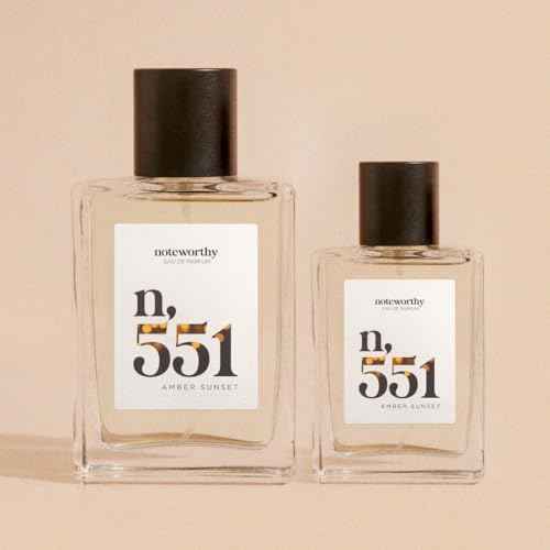 Noteworthy n,551 Amber Sunset Eau De Parfum ? Lily of the Valley, Amber, Sandalwood | Sophisticated, Warm Fragrance for Any Occasion | Long-lasting Unisex Perfume for Women & Men (50ml)