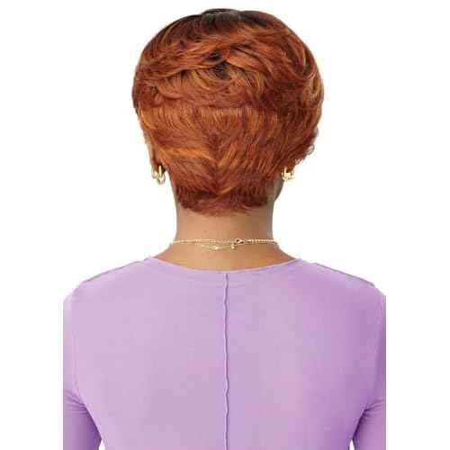 Outre Lace Front Wig - Perfect Hair Line 13X4 - Swoop Series - Swoop 12 (JET BLACK 1)