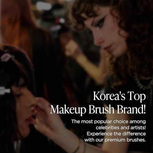 Piccasso COLLEZIONI 103A Powder Brush ? Soft Makeup Brush for Face, Fluffy Blush and Setting Tool with Goat Hair Blend, Ideal for Powder Application, Shading, and Natural Finish, Professional Korean