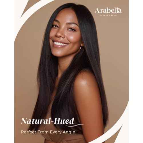 Arabella Hair 5x6 Glueless Human Hair Wig Pre Plucked Pre Cut 210% Density Natural Color 12a Bleached Knots Drawstring Straight Wig for Women HD Transparent Lace Frontal Human Hair Wigs 20 Inch