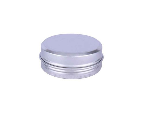 12PCS 60ML/Gram 2oz Silver Aluminum Cosmetic Sample Packing Tins Cases with Screw Lids Round Storage Jar Containers for Lip Balm DIY Salves Candles Eye Shadow Powder and Tea