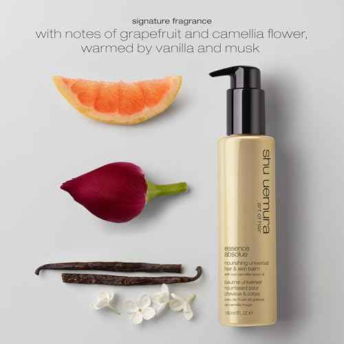 shu uemura art of hair Essence Absolue Nourishing Universal Balm - Multi-Benefit Balm, Intense Hydration and Shine, For Dry Hair and Skin, 5 Fl Oz