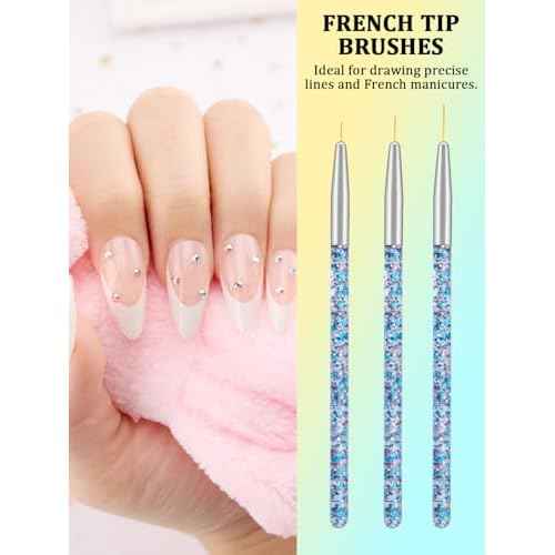 Nail Art Tools Set, Nail Stand for Press on Holder for Painting Nails, Nail Art Brushes, Liner Brushes, Nail Dotting Tool, Must Haves Design Tools Supplies Kit for Nail Tech & Beginners (Pink)