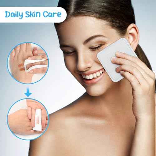 Premium Exfoliating Cotton Pads (120 Count) - 100% Cotton, Extra-Soft and Lint-Free, Durable Squares for Facial, Lip, and Eye Makeup Removal