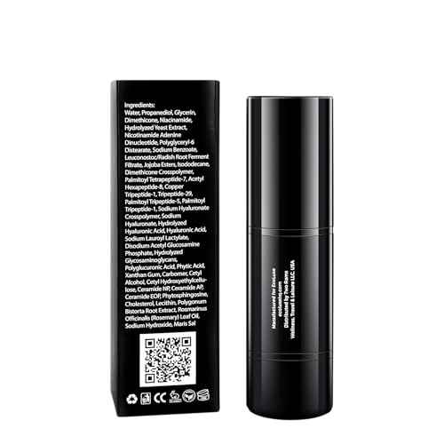 Hyaluronic Acid Peptide Serum ? 5x HA, NAD?, and Copper Peptides to Plump, Hydrate, and Firm. Boosts Radiance, Smooths Lines, and Supports Skin Renewal ? Clean Vegan Formula