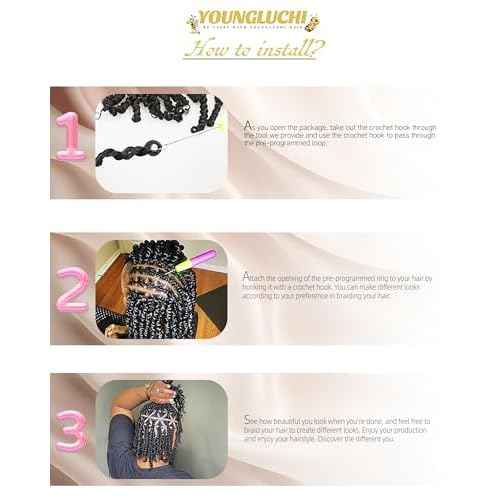 Super Short Passion Twist Crochet Hair for Black Women and Kids-4 Inch 7 Packs Natural Black Pre Looped Pretwisted Passion Twist Hair,Bob Spring Kinky Twist Bohemian Curl(4"-7P,1B#)