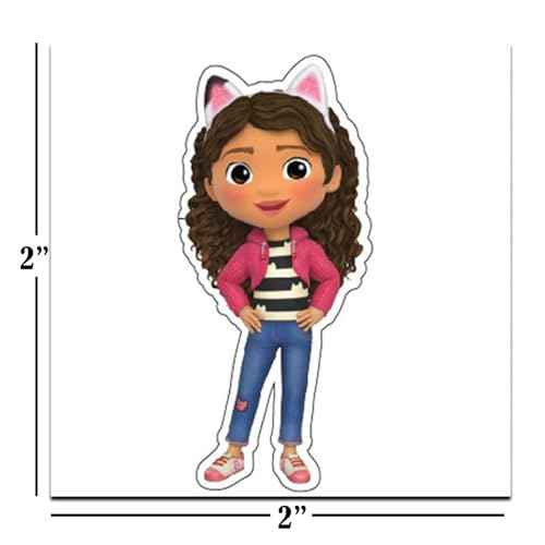 Gabby's Dollhouse Tattoos Party Favors Bundle ~ 72 Perforated Individual 2" x 2" Gabby's Dollhouse Temporary Tattoos for Kids Boys Girls (Gabby's Dollhouse Party Supplies)