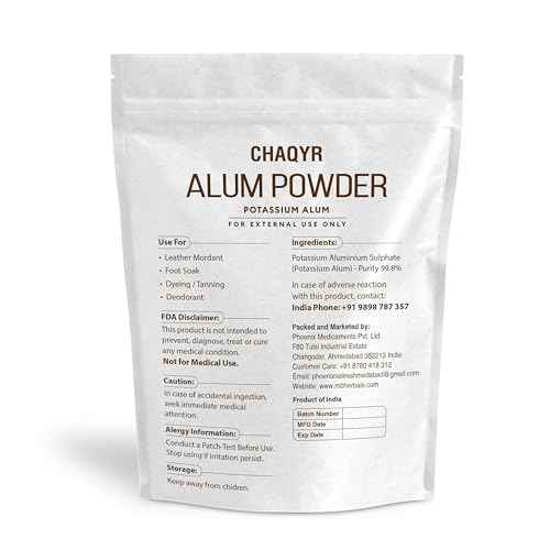 Alum Powder Granulated Potassium Alum Mineral Salt, 3.5 oz, for Deodorant, Leather Tanning, Foot Soak, External Use