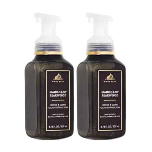 Bath and Body Works Gentle Foaming Hand Soap 8.75 Ounce 2-Pack (Mahogany Teakwood)
