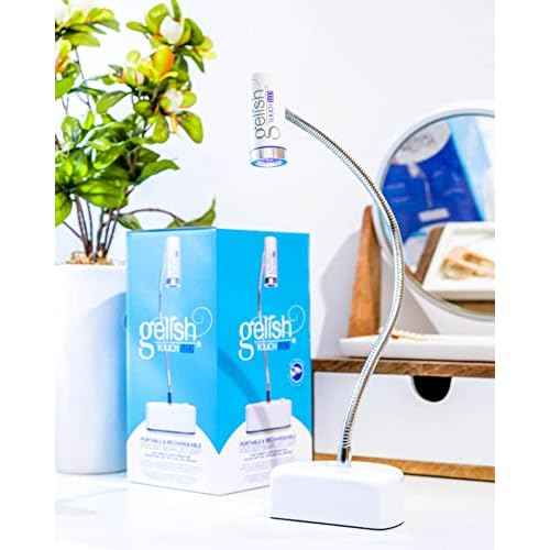 Gelish Touch LED Light ? Portable, Rechargeable UV/LED Lamp, Touch Activated, 30-Second Curing for Faster Gel Nail Applications.