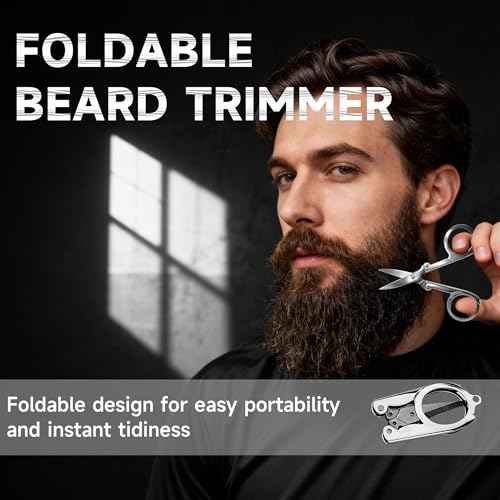 BFWood Mens Beard Brush Comb Kit: Small Travel Beard Set - Natural Boar Bristles With Black Walnut Wood, Grooming Sandalwood Mustache Comb, Mustache Trimming Sissors With Storage Bag