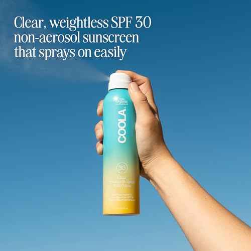 COOLA Organic Sunscreen SPF 30 Sunblock Spray, Dermatologist Tested Skin Care for Daily Protection, Vegan and Gluten Free, Piña Colada, 6 Fl Oz
