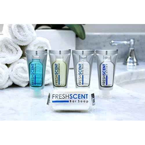 Freshscent Conditioner 1oz (200 Pack) Hotel Travel Size, Bulk Amenities and Toiletries for Hospitality